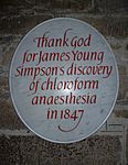 Dr.James Young Simpson memorial plaque, St. Giles