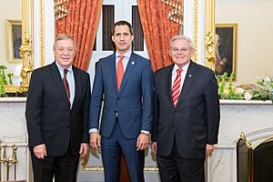Durbin, Menendez and Interim President Guaidó