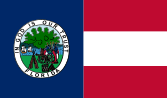 The flag of Florida after declaring secession from the United States in 1861.