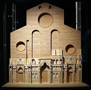 Franco gizdulich, modello della facciata medievale del duomo di firenze, 1999-2000