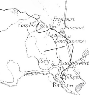 French attacks 12 September south of Combles, Somme 1916
