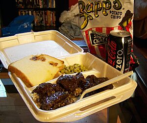 Garys Smothered steak rice and gravy HRoe 2012