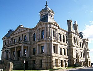 Harrison County Courthouse, built in 1894, is listed on the National Register of Historic Places