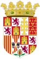 Joint Lesser Royal Coat of Arms of Charles I and Joanna as Spanish Monarchs
