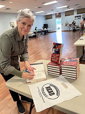 Elliott signing a book at 2022 Sussex County Children's Book Fair