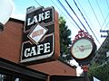 Lake Union Cafe Street Clock, Seattle, 2004 (16957017249) (2)