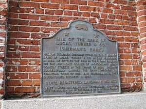 Lucas Turner & Co bank plaque