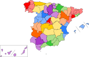 Mapa de las Diócesis de España