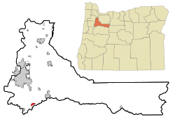 Location of Marion, Oregon