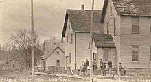 McMillan, MI main street 1910