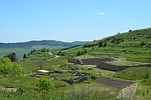 Morgantina Greek theater seen from northeast AvL