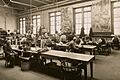 Murals by Charles Davis in the workroom of the New York City Farm Colony, Staten Island, 1938