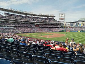 Nationals Park from right field line