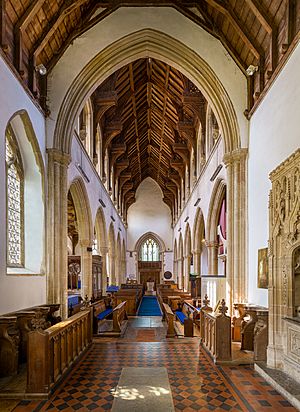 Nave, looking West, Church of St Peter and St Paul, East Harling