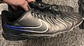 Nike astro turf trainers, black and blue