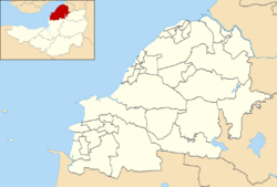 North Somerset UK ward map 2010 (blank)