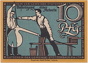 Notgeld, Stützerbach, 1921, 10 pfennigs 1