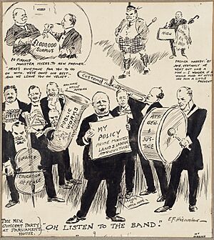 Oh, listen to the band; the new concert party at Parliament House