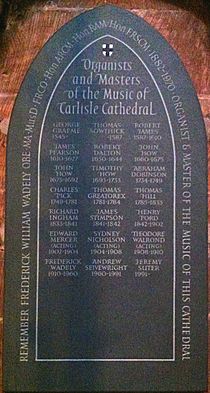 Organists of Carlisle Cathedral