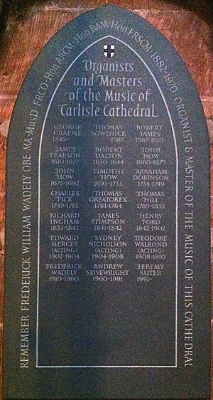 Organists of Carlisle Cathedral