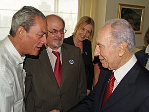 Paul Auster, Salman Rushdie and Shimon Peres