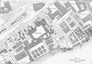 Plan of Arundel and Essex Houses