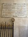 Plaques honoring the defenders of the Louvre in May 1871