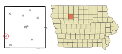 Location of Varina, Iowa