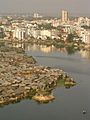 Riverside slum in Bangladesh