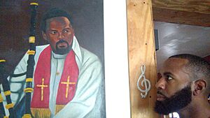 Rufus Harley and son America Patton