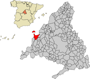 Location of Santa María de la Alameda