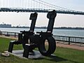 Sculpture, two chairs