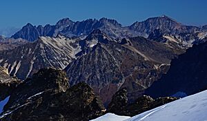 Seven Fingered Jack and Maude from the Suiattle Glacier
