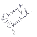 Shreya Ghoshal's signature