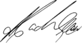 Signature of Sani Abacha
