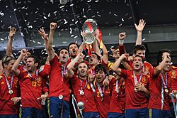 Spain national football team Euro 2012 trophy 02
