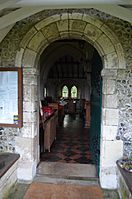St Lawrence, Weston Patrick north doorway