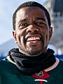 St Paul Mayor, Melvin Carter at Red Bull Crashed Ice, St Paul MN (39768482221) (cropped1)