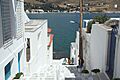 Street to Museum of Modern Art, Chora of Andros, 090498