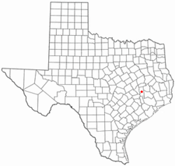 Location of Anderson, Texas
