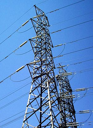 Two transmission towers