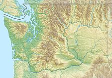Map showing the location of Boulder Glacier