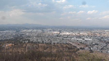 View from Cerro de la Estrella (Mexico DF) towards the North, with Central de Abastos in the foreground, May 3013