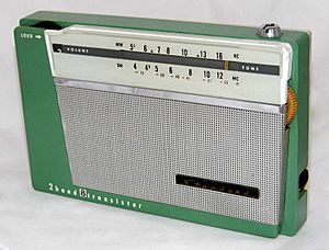 Vintage Standard 2-Band (AM-SW) 8-Transistor Radio, Model SR-H107, Made in Japan, Reverse Paint on the Dial Area, Circa 1960s (8448883996)