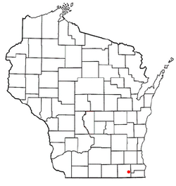 Location of Lyons, Wisconsin