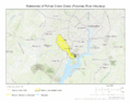 Watershed of Pohick Creek (Potomac River tributary)