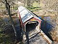 Zook's Mill Covered Bridge From Air - Nov 2020