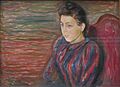 'Seated Young Woman' by Edvard Munch, Bergen Kunstmuseum