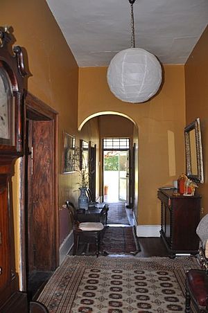 1904 - The Grange and Macquarie Plains Cemetery - Interior photo of the Grannge farmhouse's hallway (5060570b9)
