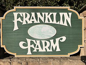 Sign at the west entrance to Franklin Farm planned community